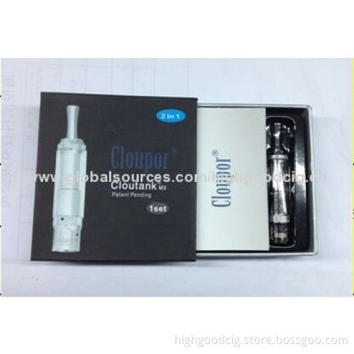 China Manufacturer Cheap Electronic Cigarette Atomizer, Dry Herb Cloupor Cloutank M3 VaporizerNew